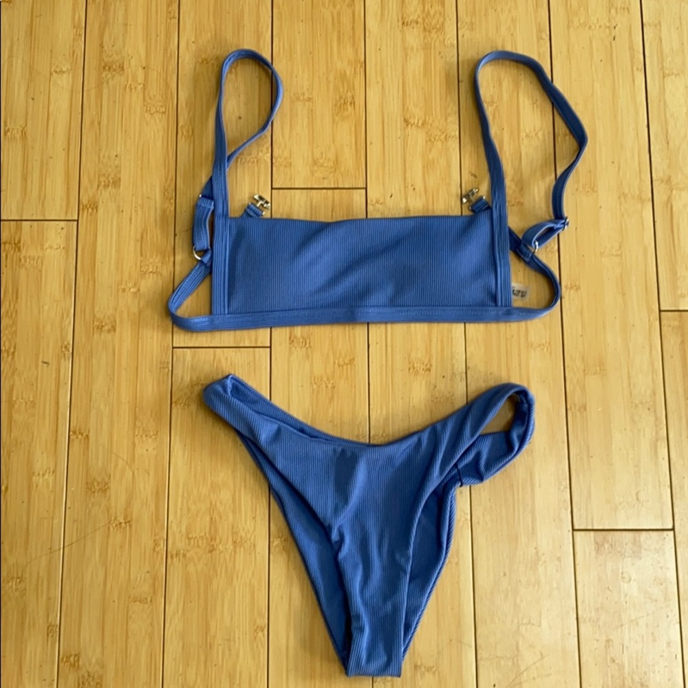 Blue bikini